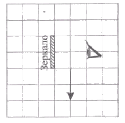 Какая часть изображения стрелки в зеркале видна глазу в зеркале