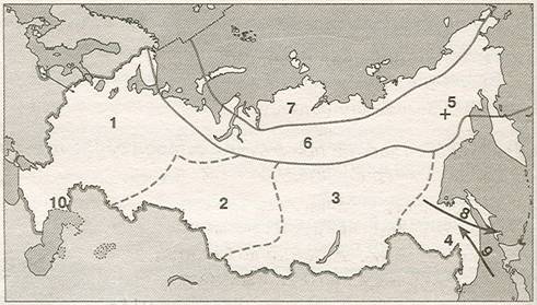 Контурная карта россии 8 класс климат россии