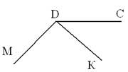 Измерьте углы mdc и mdk изображенные на рисунке вычислите градусную меру угла cdk ответ